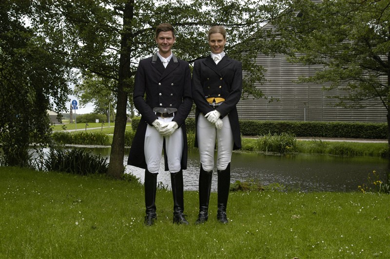 Søren Wind (Helgstrand Dressage) og Helga Johannesson (Dalumgaard Rideklub).